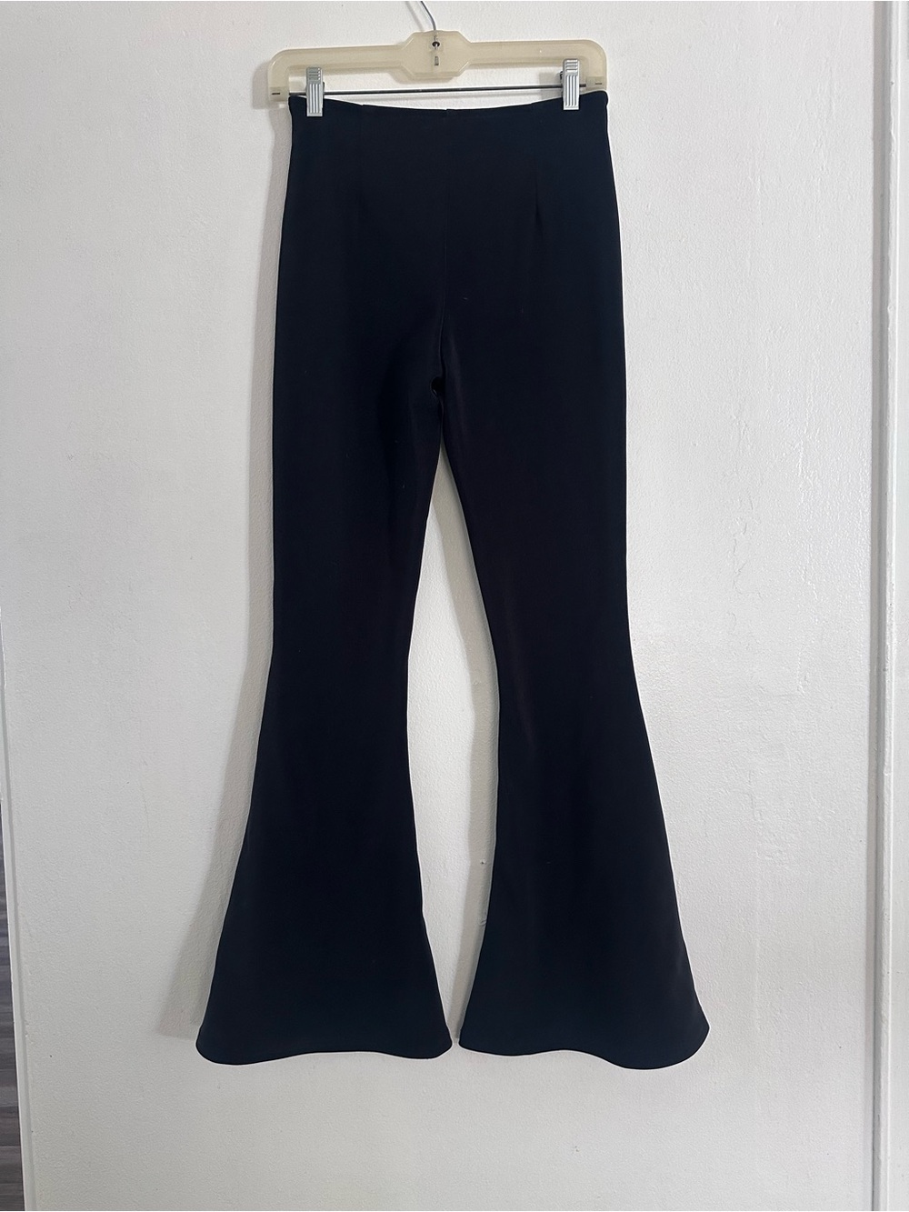 Vintage 90s Vivia New Mode Fashion Black Flare Pants High Rise Retro Bell Bottom
